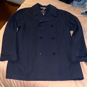 Brooks Brothers Boy’s Navy Peacoat - Size large